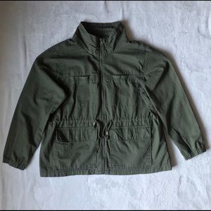 Plus-Size Twill Field Jacket